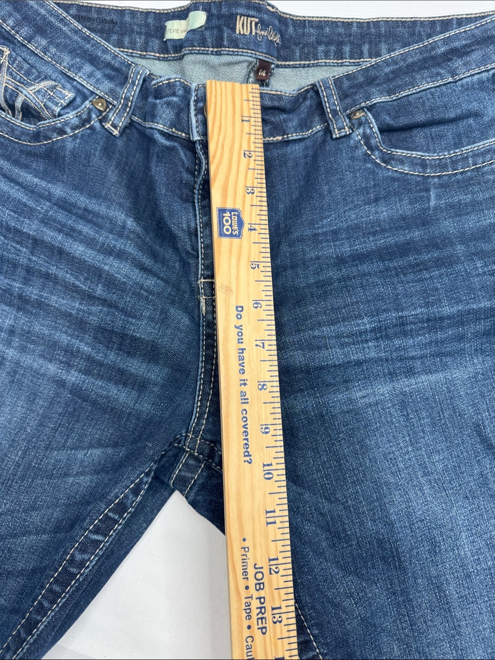 KUT STEVIE straight leg jean size 14 dark wash denim women’s pants - Picture 3 of 7